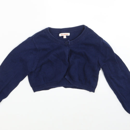 Blue Zoo Girls Blue   Cardigan Jumper Size 4-5 Years