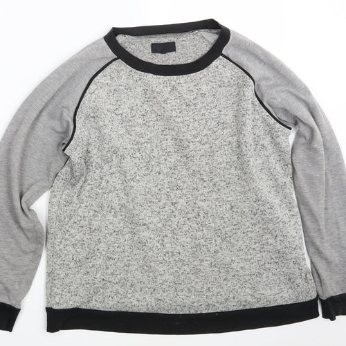 Preworn Womens Grey   Pullover Sweatshirt Size 12