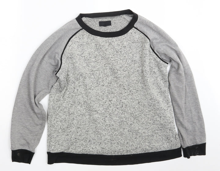 Preworn Womens Grey   Pullover Sweatshirt Size 12