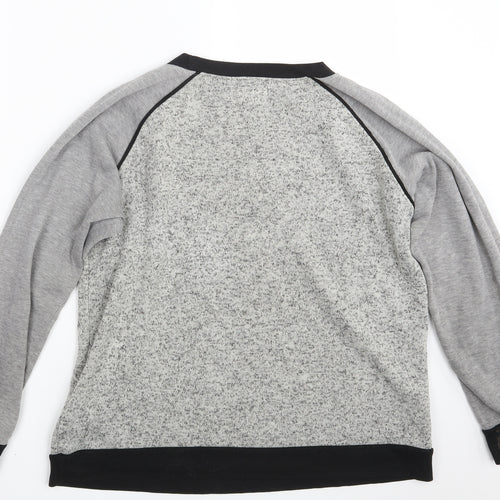 Preworn Womens Grey   Pullover Sweatshirt Size 12