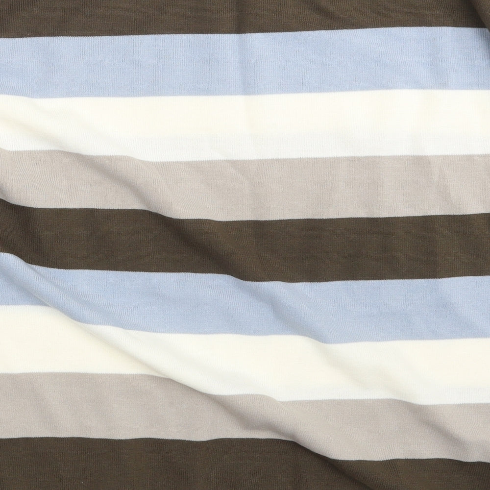 Matalan Mens Multicoloured Striped  Pullover Sweatshirt Size L