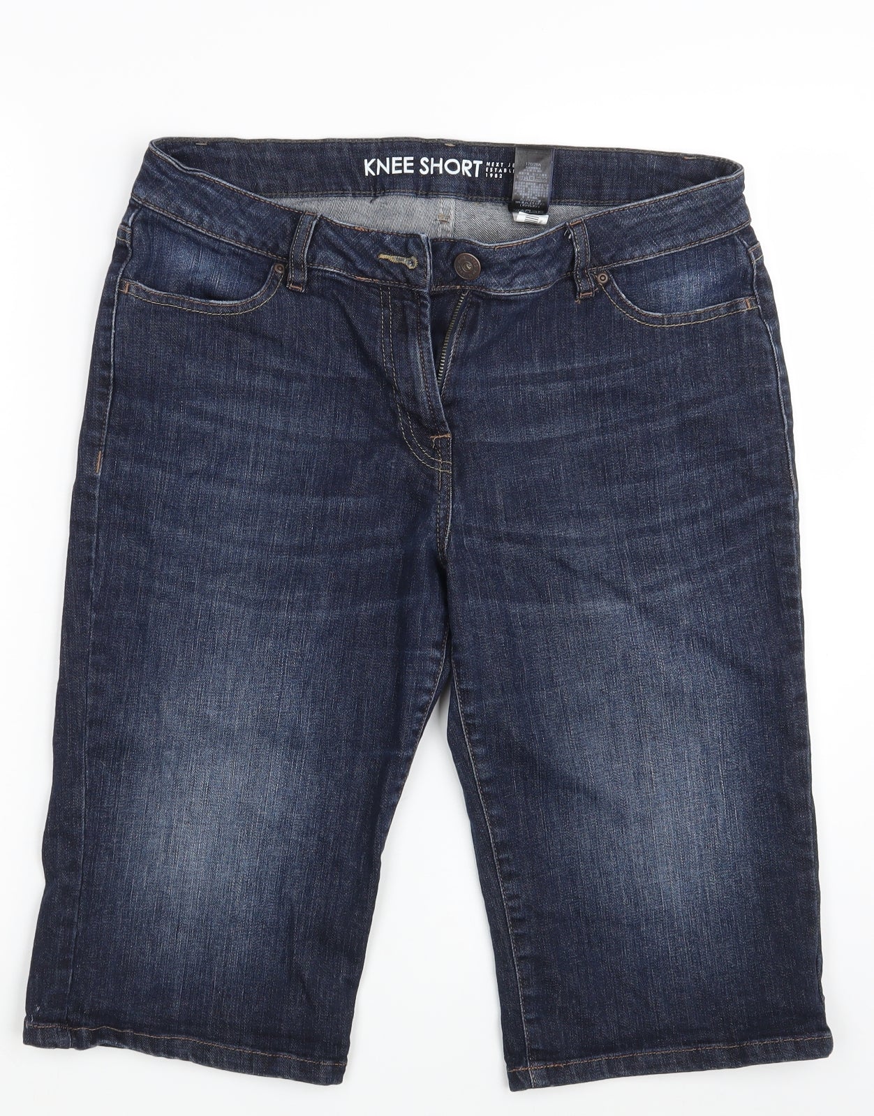 NEXT Womens Blue  Denim Cut-Off Shorts Size 12