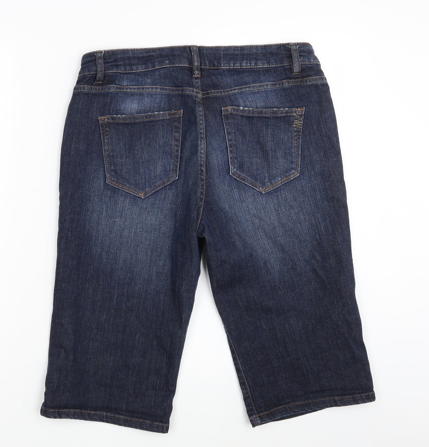 NEXT Womens Blue  Denim Cut-Off Shorts Size 12