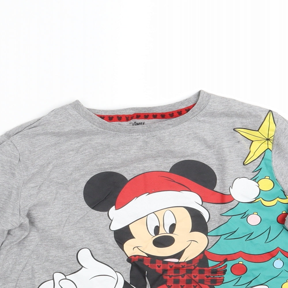 Primark Boys Grey   Basic T-Shirt Size 10-11 Years  - Seasonal Christmas Festive Holiday
