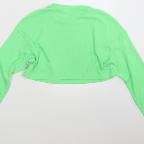 Oh Polly Womens Green   Pullover Jumper Size 12  - Croppped