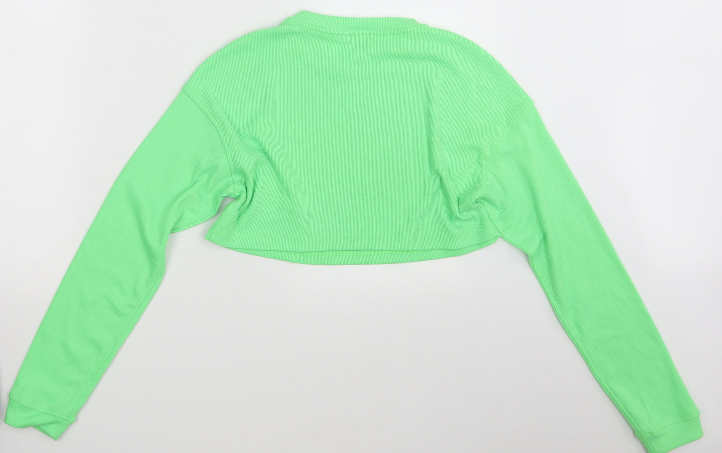 Oh Polly Womens Green   Pullover Jumper Size 12  - Croppped