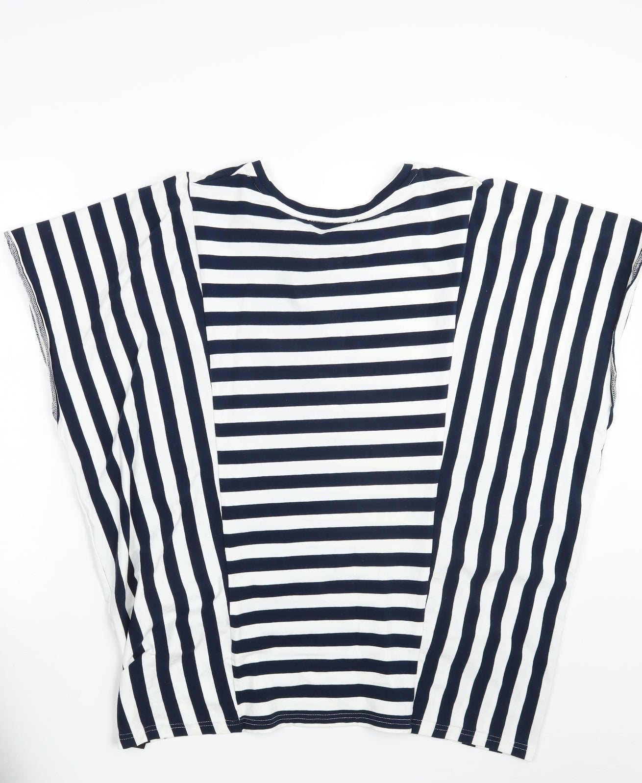 Capsule  Womens Blue Striped  Tunic T-Shirt Size 22