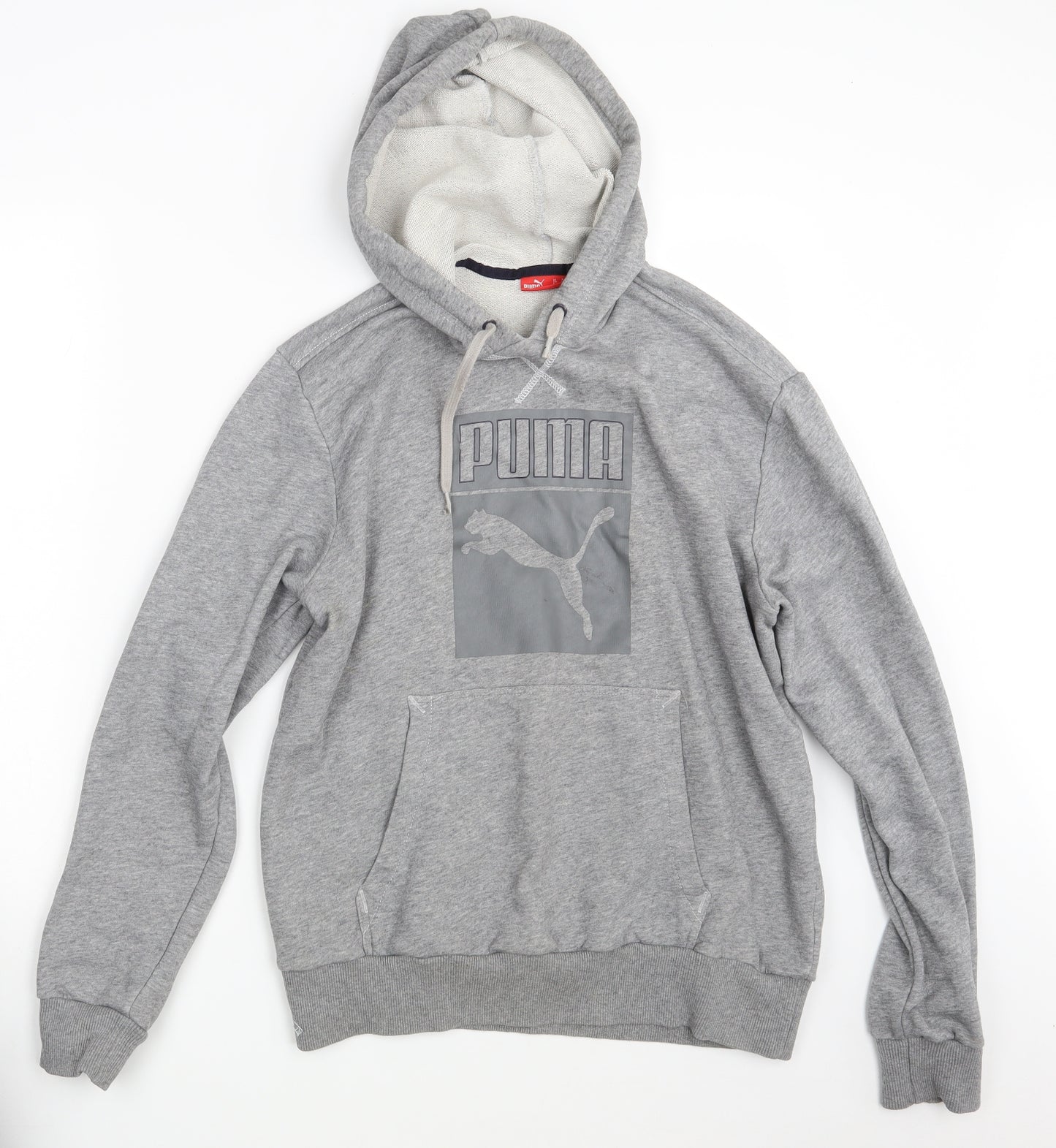 PUMA Mens Grey   Pullover Hoodie Size M