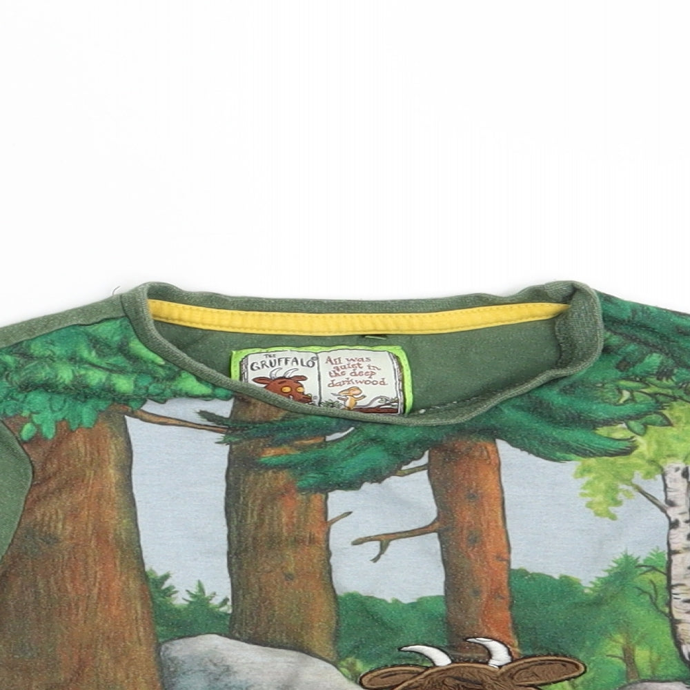 TU Boys Green   Basic T-Shirt Size 2-3 Years  - The Gruffalo