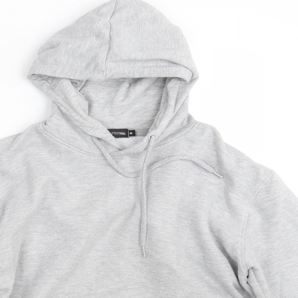 PRETTYLITTLETHING Mens Grey   Pullover Hoodie Size M