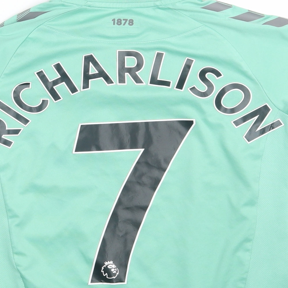 Hummel Boys Green   Jersey T-Shirt Size 10 Years  - Everton FC - Richardson