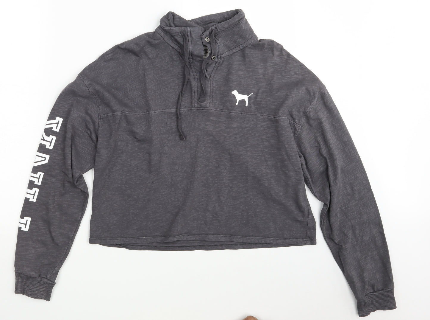 PINK Victoria's Secret Womens Grey   Pullover Sweatshirt Size XS  - PINK
