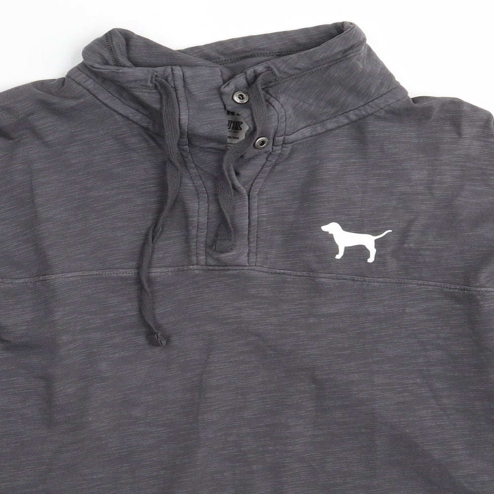 PINK Victoria's Secret Womens Grey   Pullover Sweatshirt Size XS  - PINK