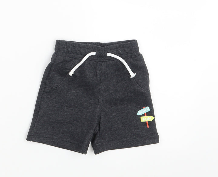 Primark Boys Grey   Sweatpants Leggings Size 6-9 Months  - Waist 16in