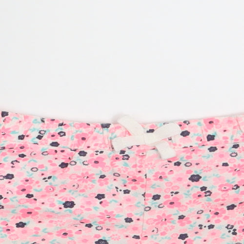 Young Dimension Girls Pink Floral  Sweatpants Leggings Size 18-24 Months  - Waist 18in
