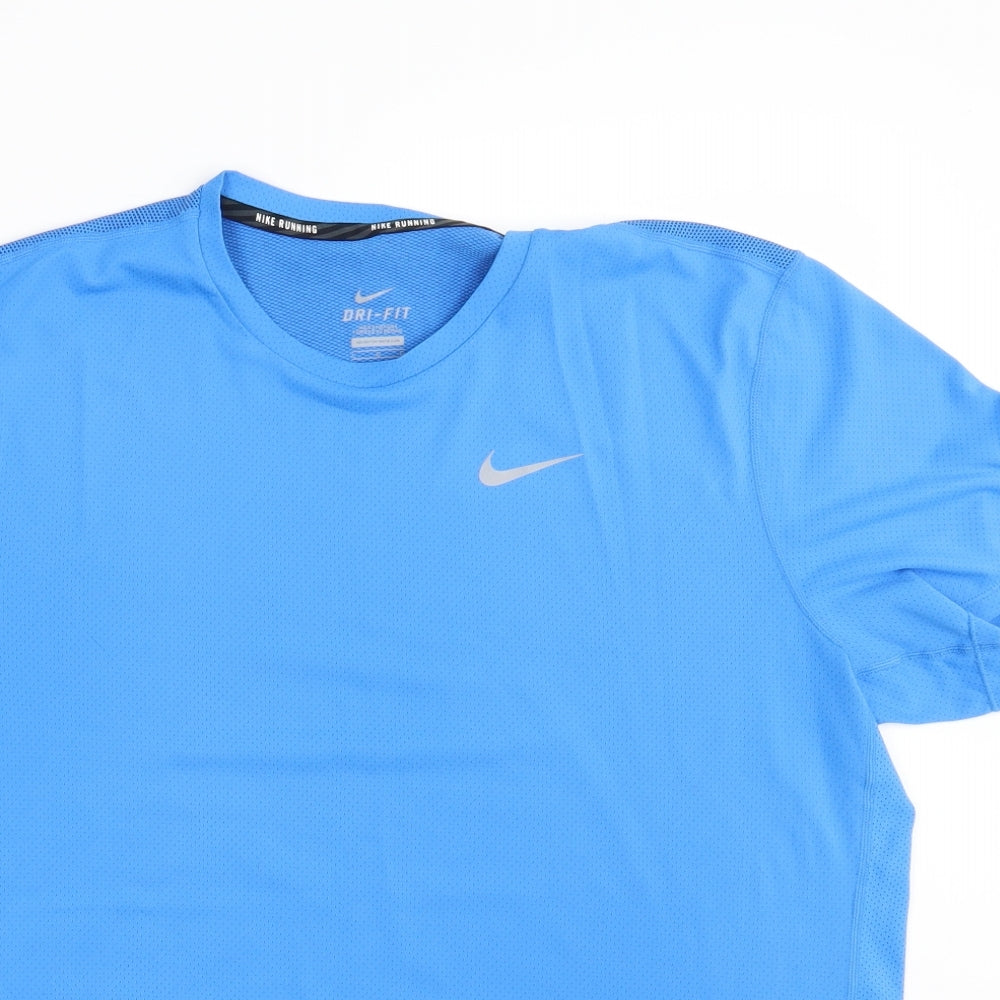 Nike Mens Blue   Jersey T-Shirt Size L  - PER