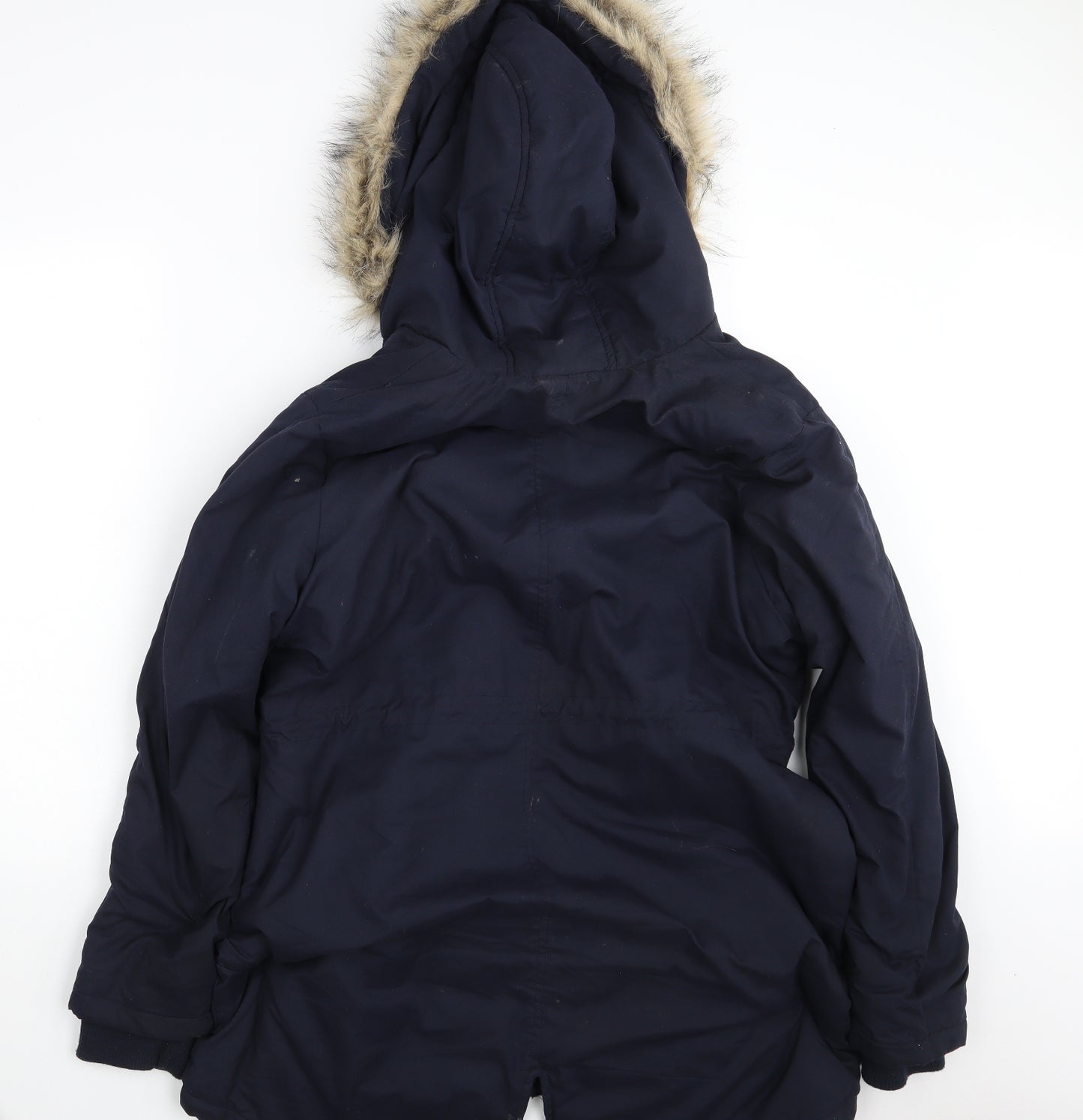 B. YOU Womens Blue   Parka Jacket Size 16