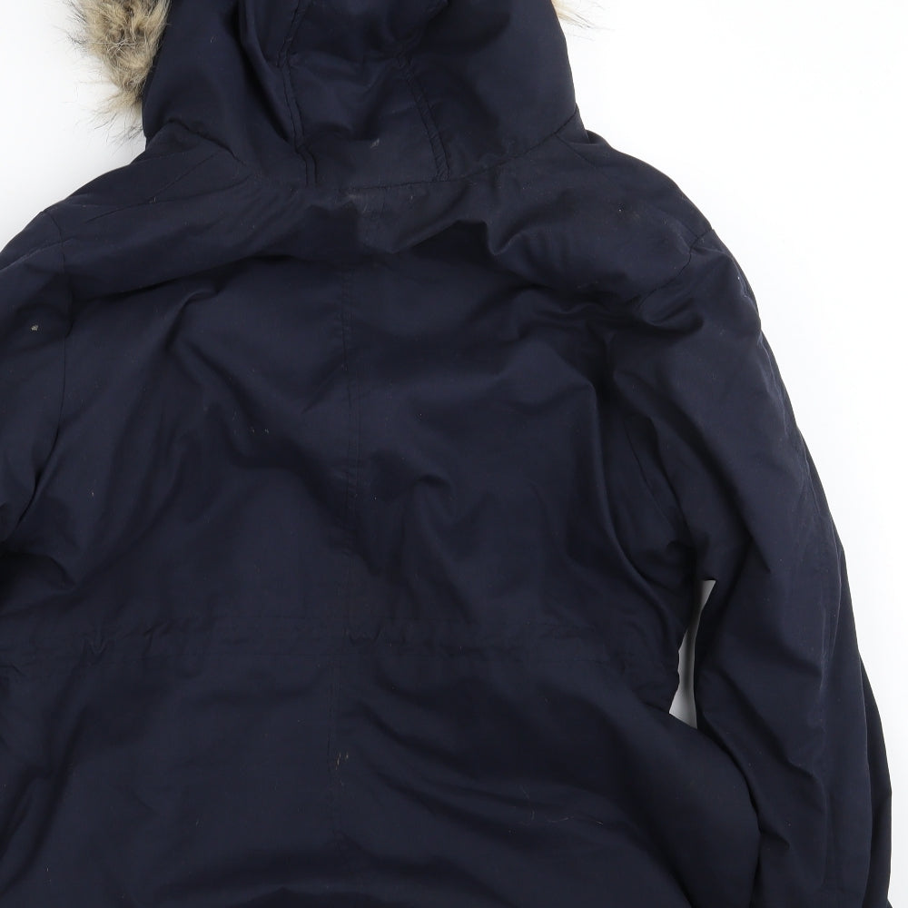 B. YOU Womens Blue   Parka Jacket Size 16