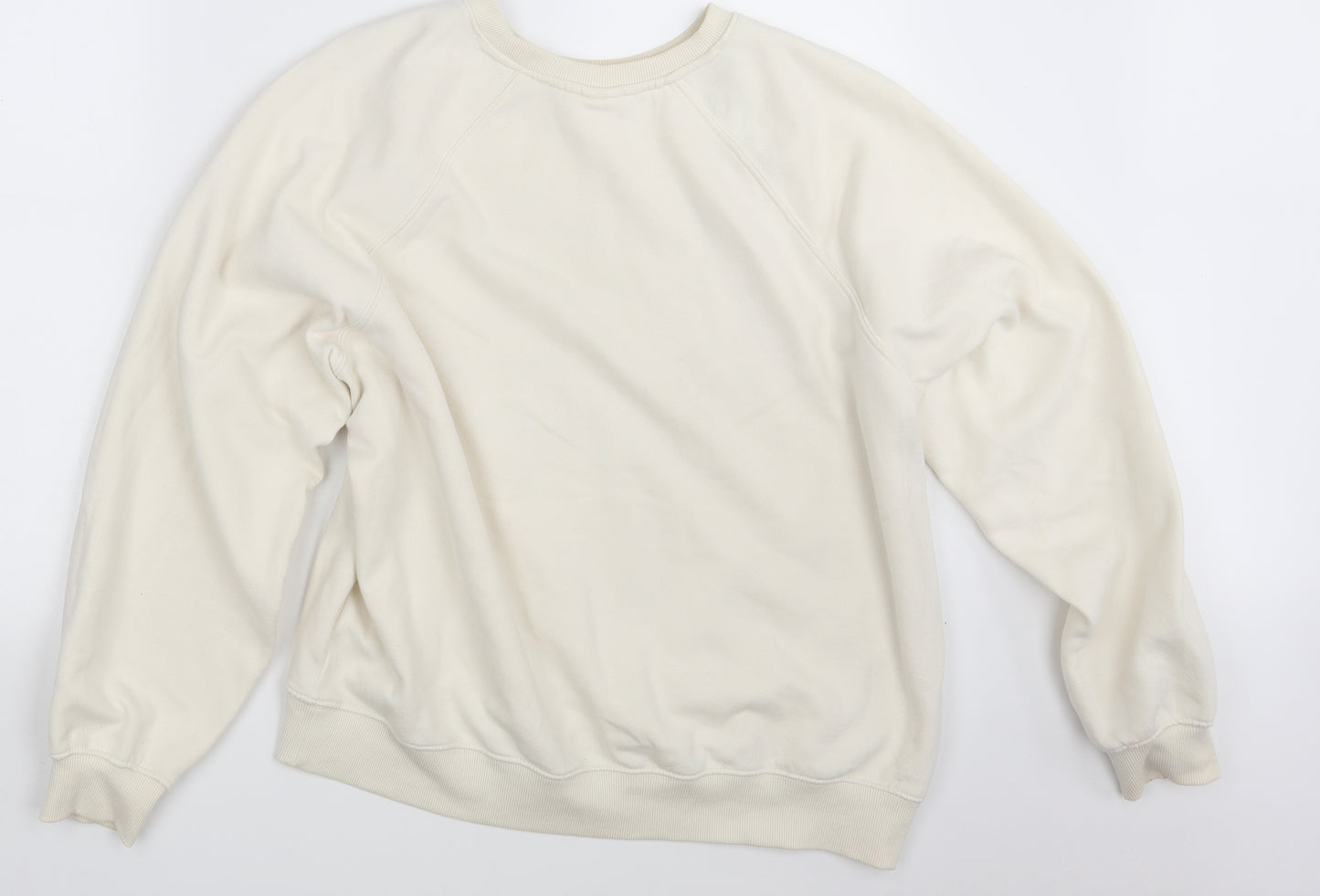 H&M Womens White   Pullover Jumper Size L