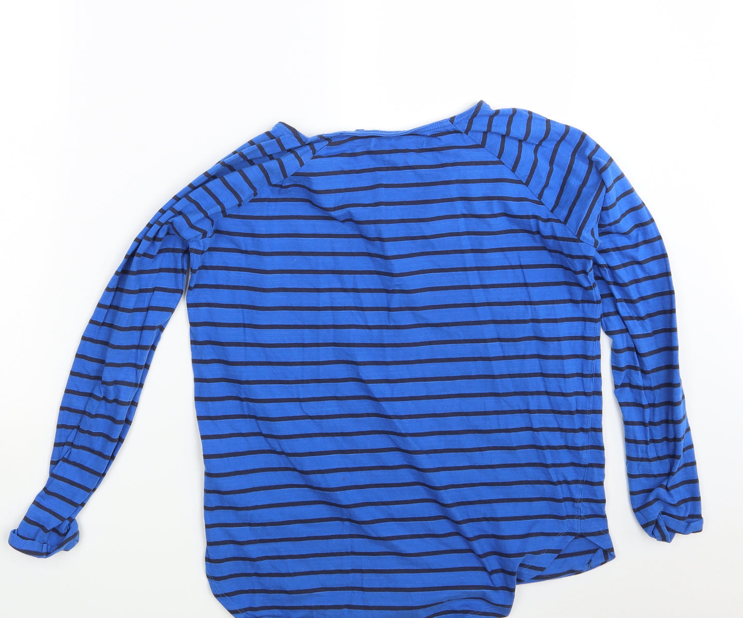 NEXT Womens Blue Striped  Basic T-Shirt Size 10