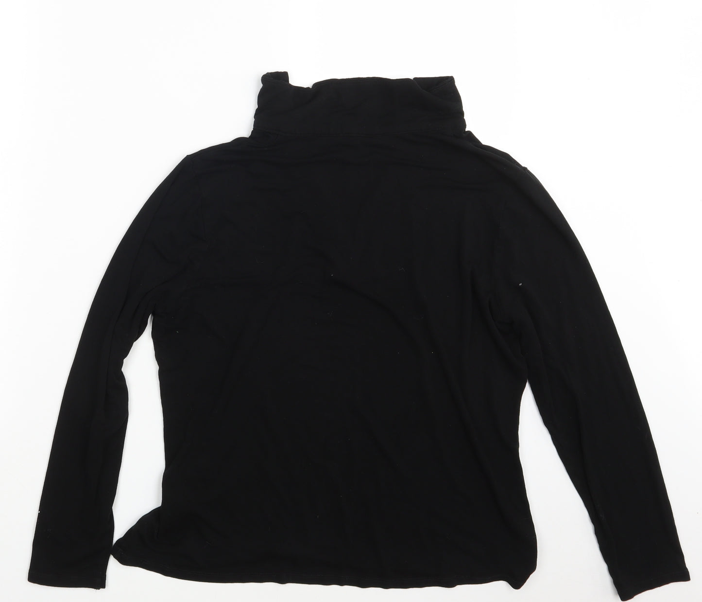 Papaya Womens Black   Basic T-Shirt Size 16