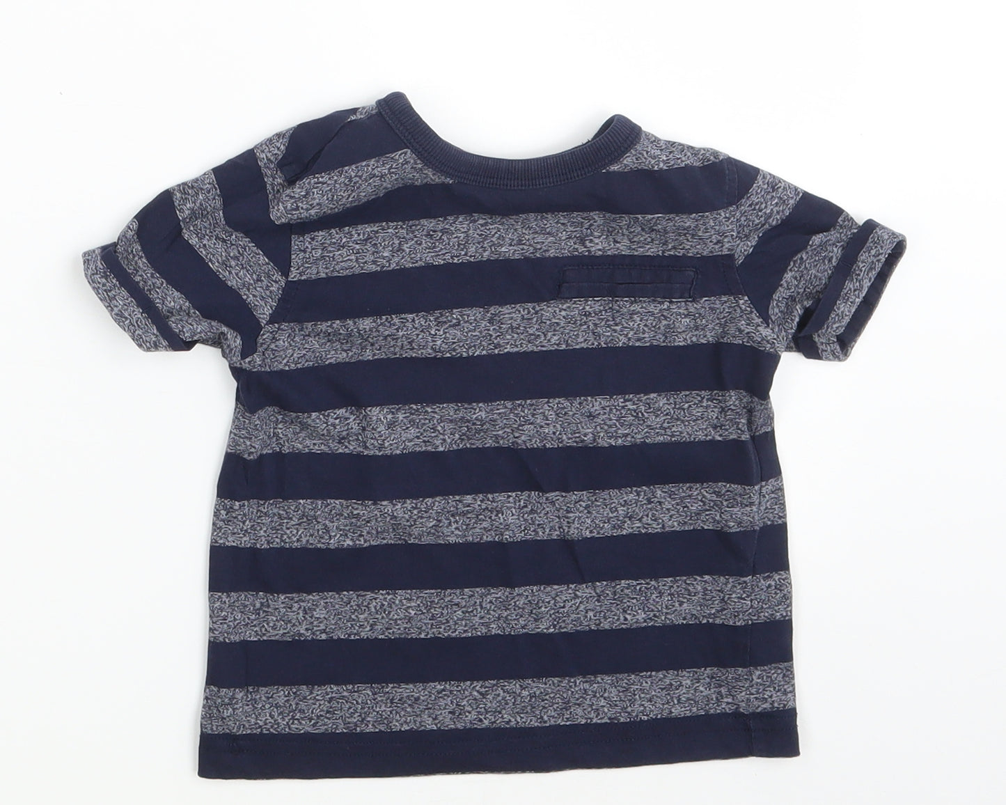 George Baby Blue Striped  Basic T-Shirt Size 12-18 Months