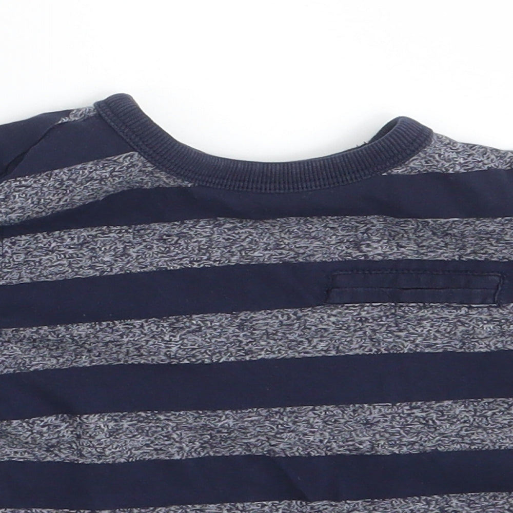 George Baby Blue Striped  Basic T-Shirt Size 12-18 Months