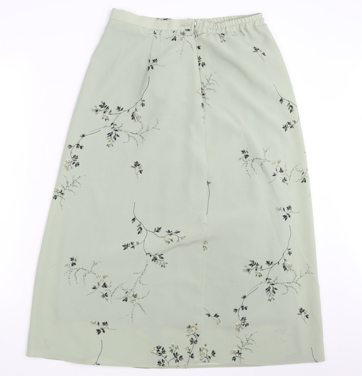Bonmarché Womens Green Floral  Straight & Pencil Skirt Size 14