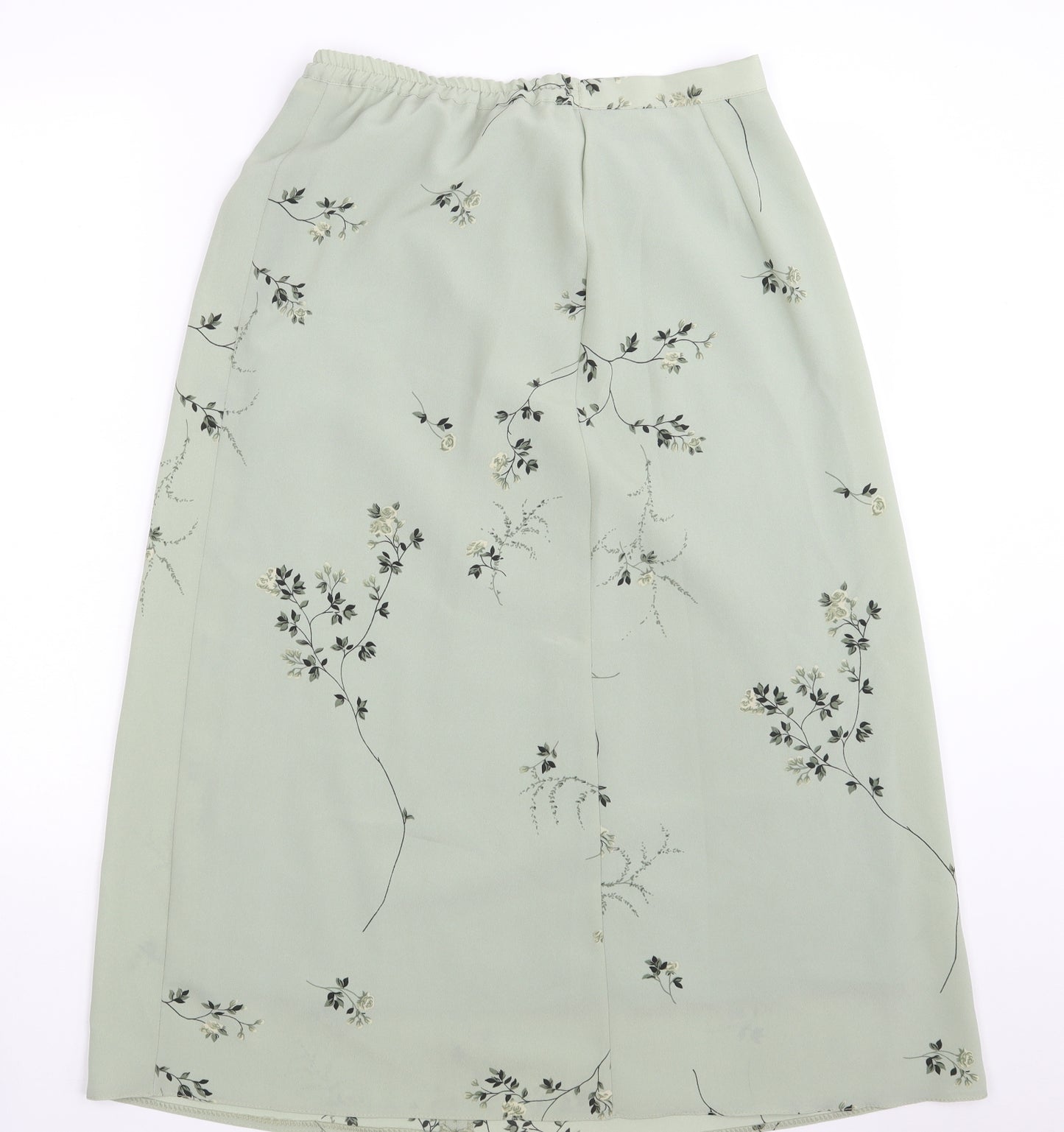 Bonmarché Womens Green Floral  Straight & Pencil Skirt Size 14