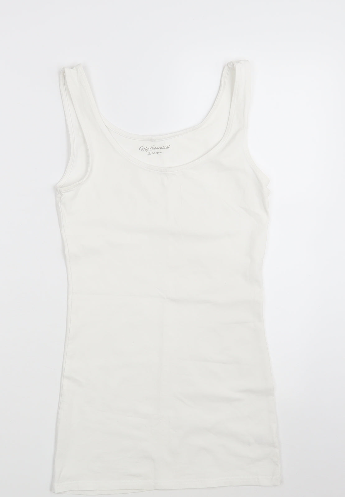 George Womens White   Camisole Tank Size 8