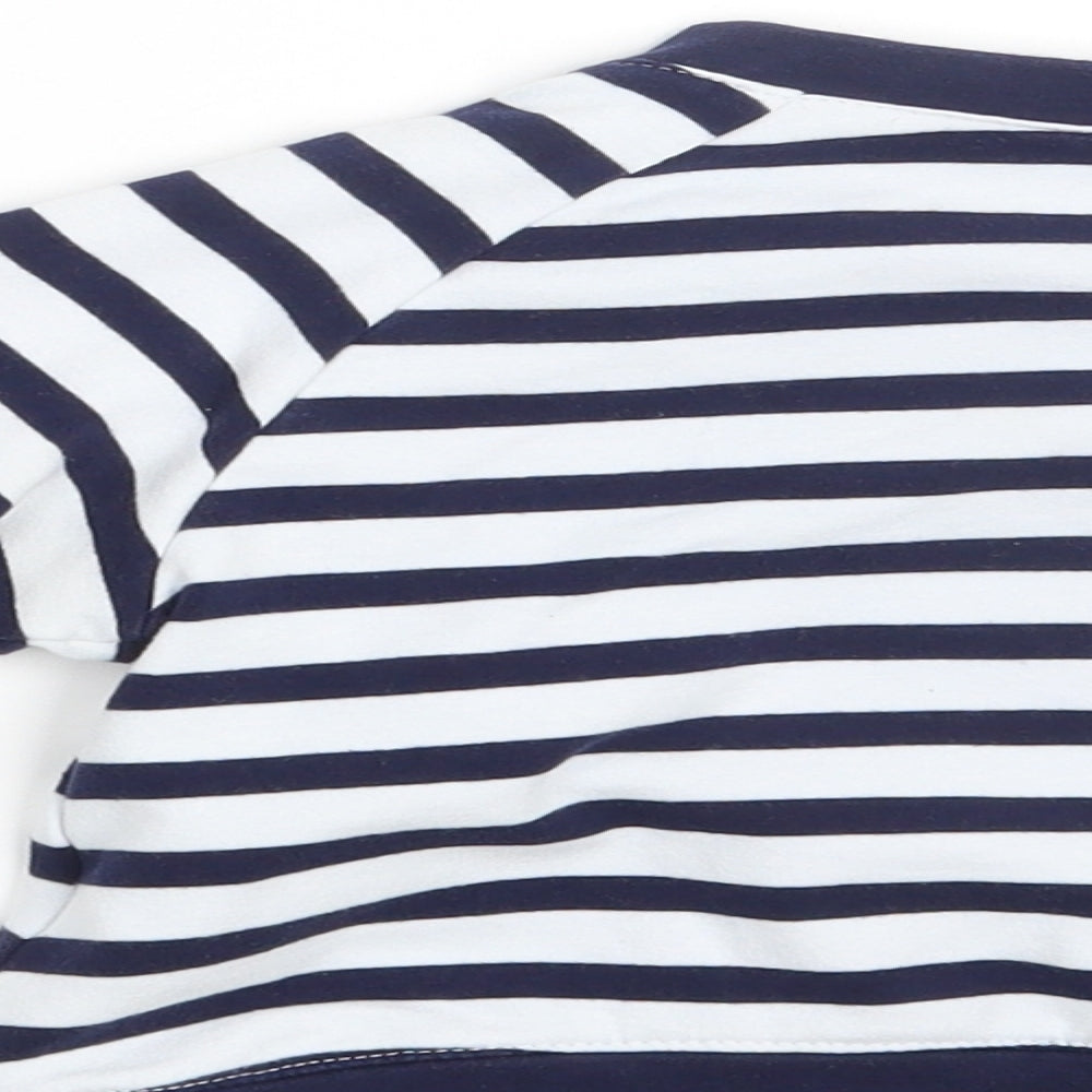 Mayoral Girls Blue Striped  Pullover Sweatshirt Size 5 Years