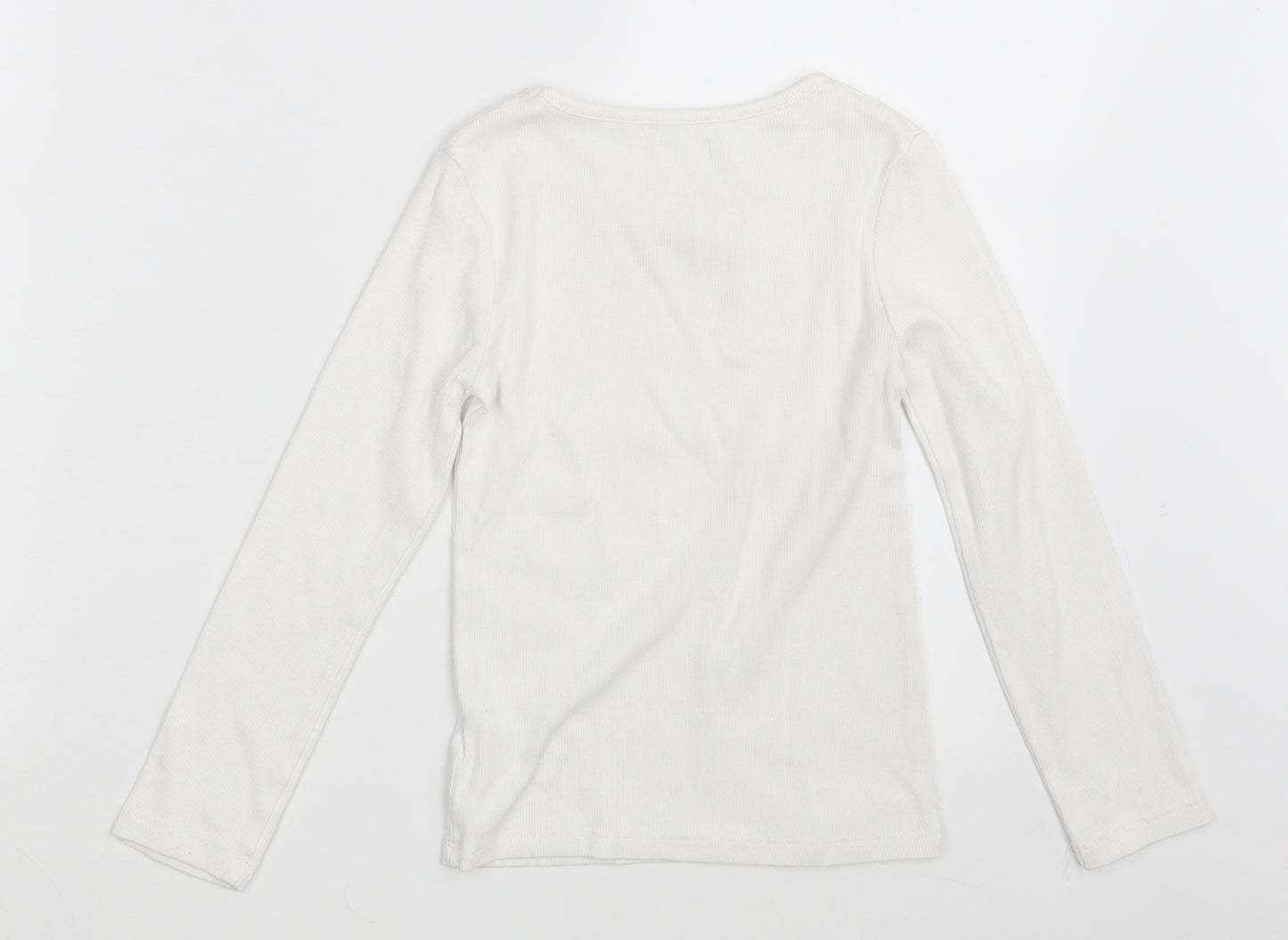 NEXT Girls White   Pullover Sweatshirt Size 7 Years