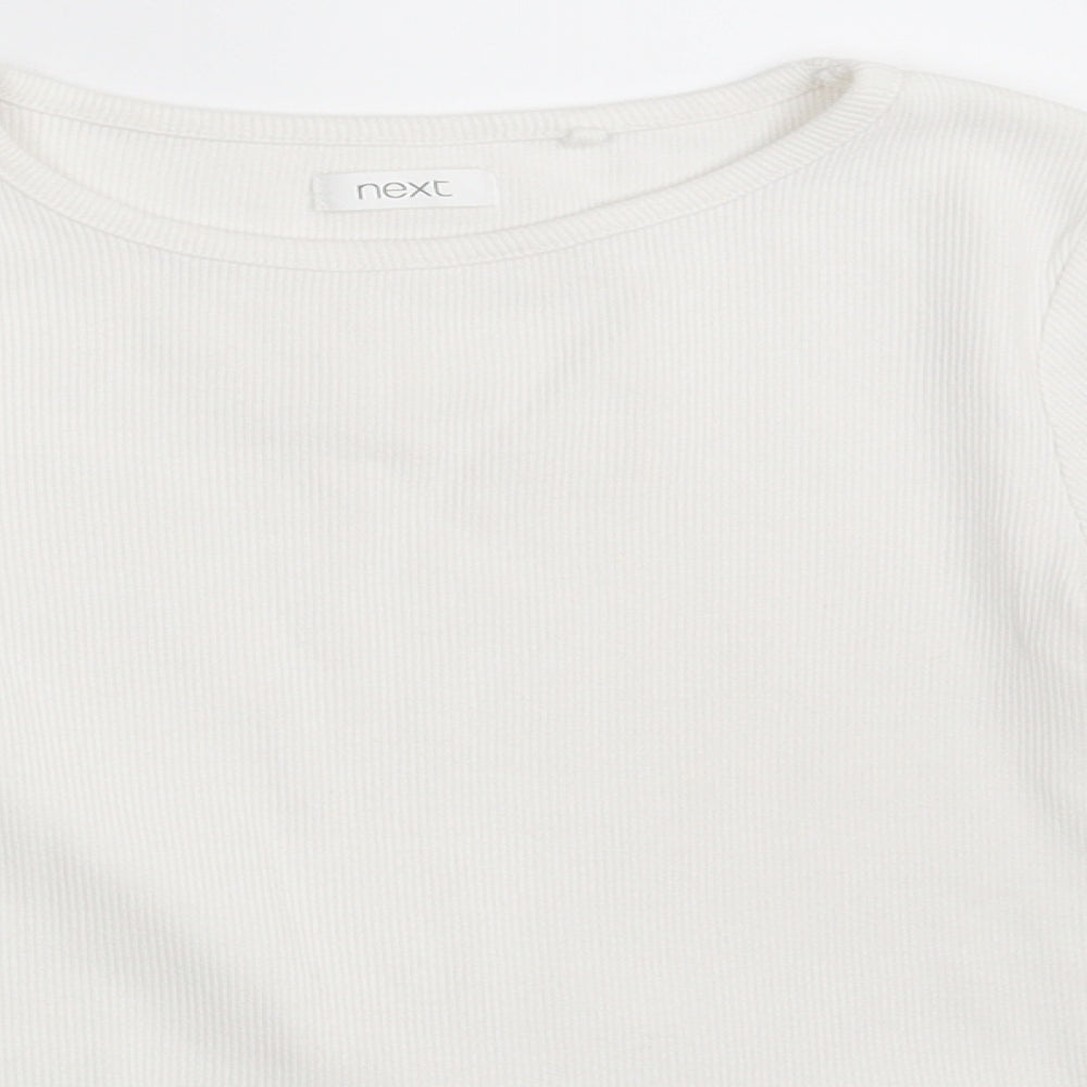 NEXT Girls White   Pullover Sweatshirt Size 7 Years