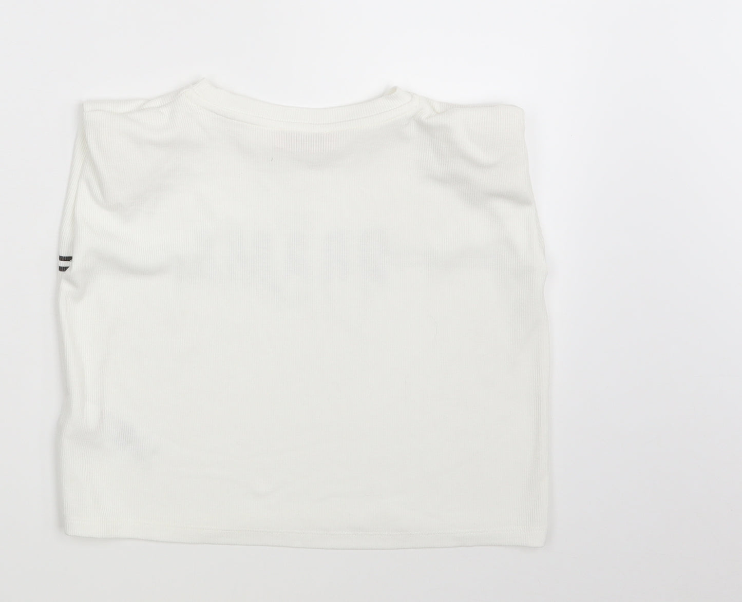 Lipsy Girls White   Basic T-Shirt Size 7-8 Years  - Drama