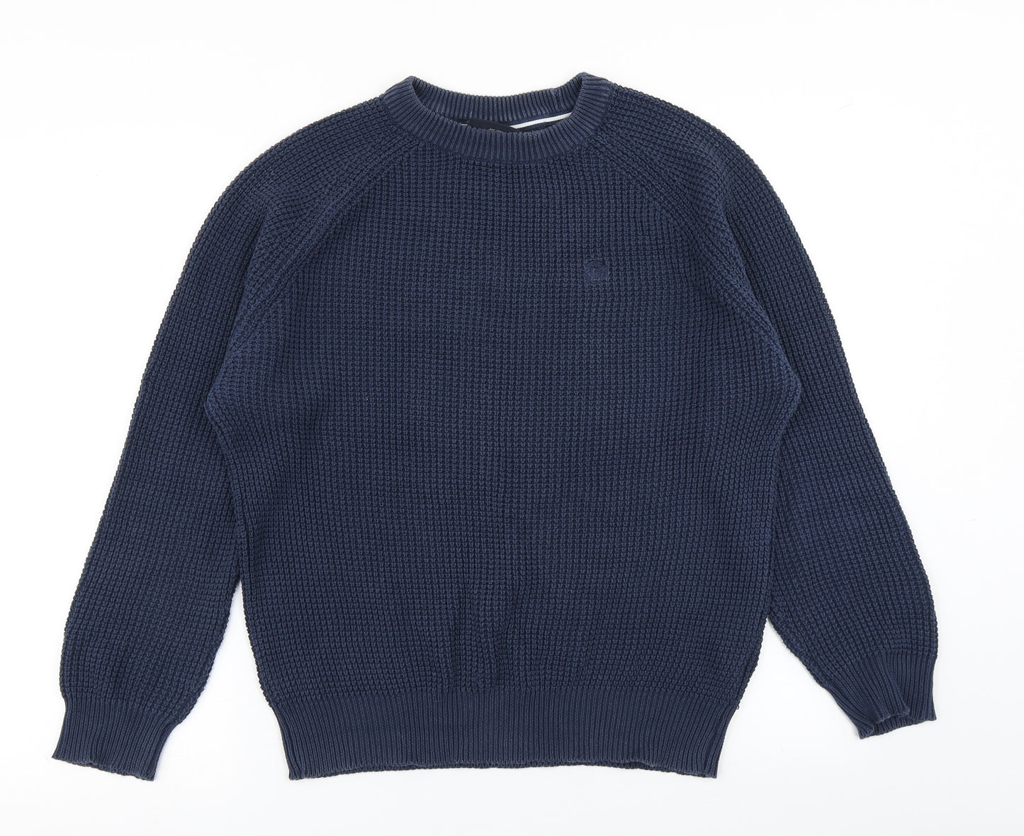 Duck and Cover Mens Blue  Knit Pullover Jumper Size L