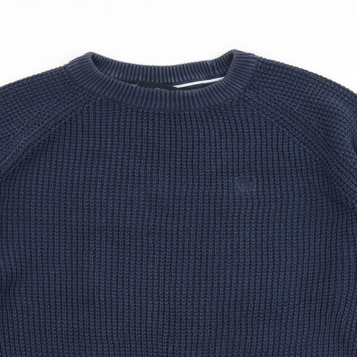 Duck and Cover Mens Blue  Knit Pullover Jumper Size L