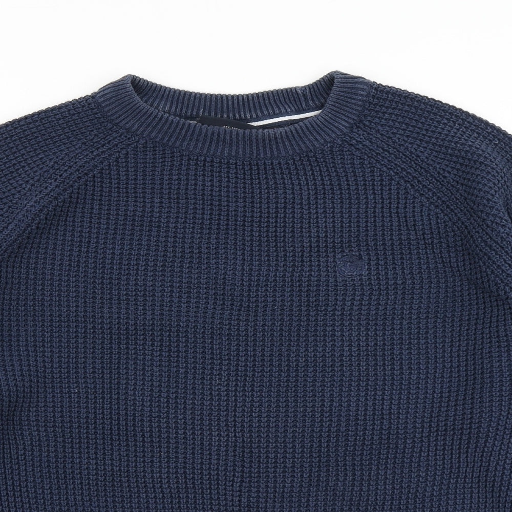 Duck and Cover Mens Blue  Knit Pullover Jumper Size L