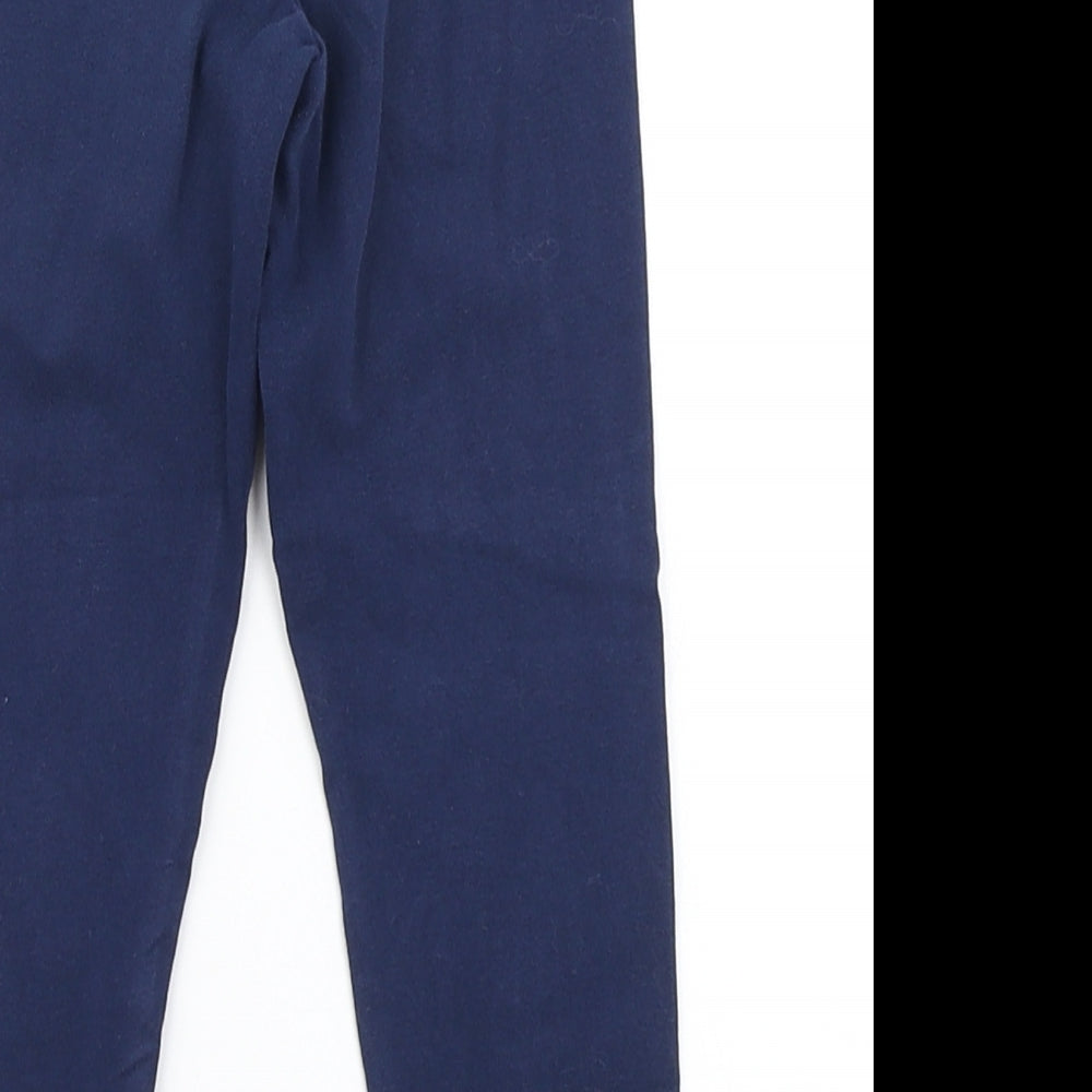 m&s Girls Blue   Jegging Trousers Size 2-3 Years - Llama