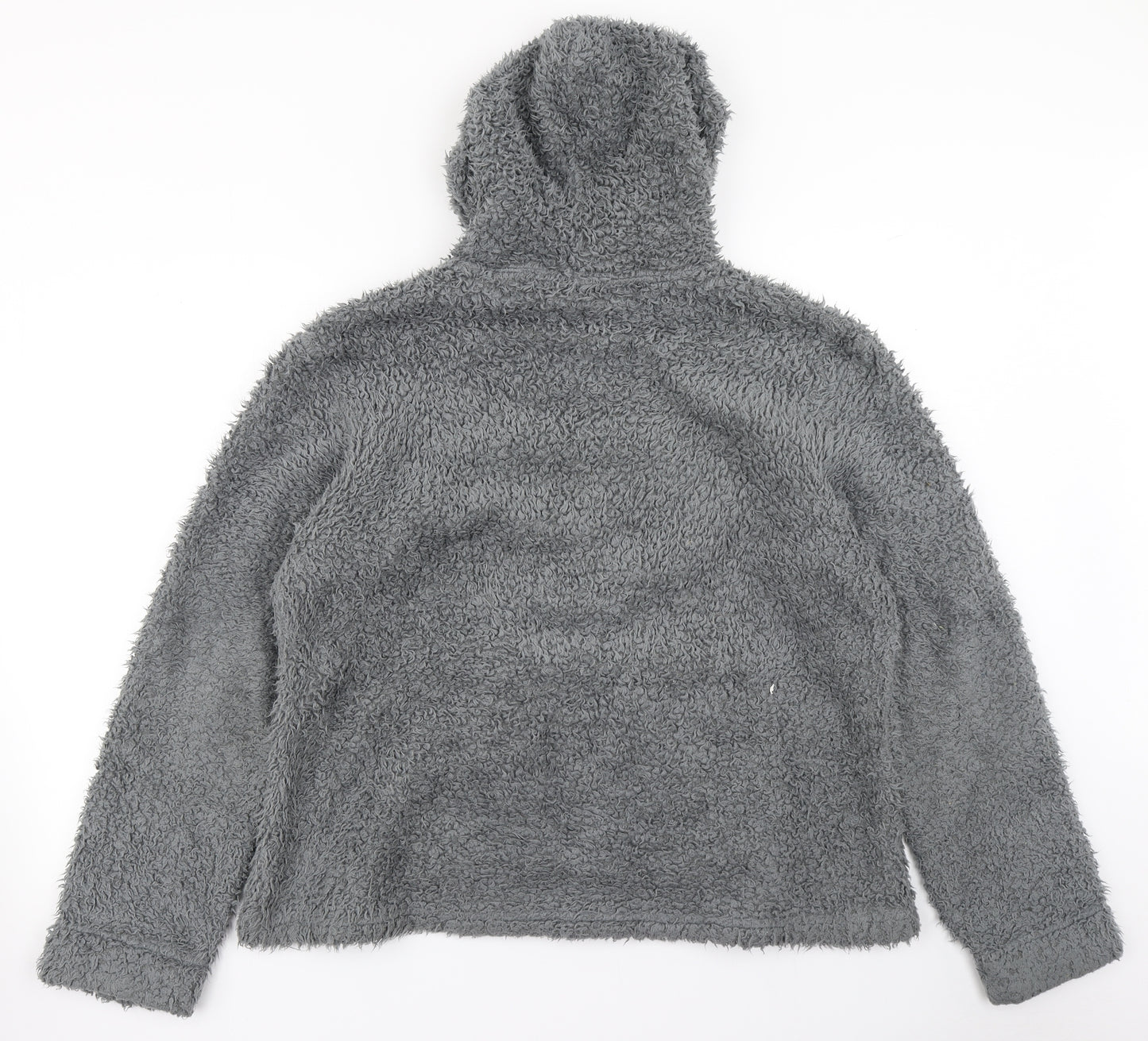 Dunelm Womens Grey  Fleece Pullover Hoodie Size L