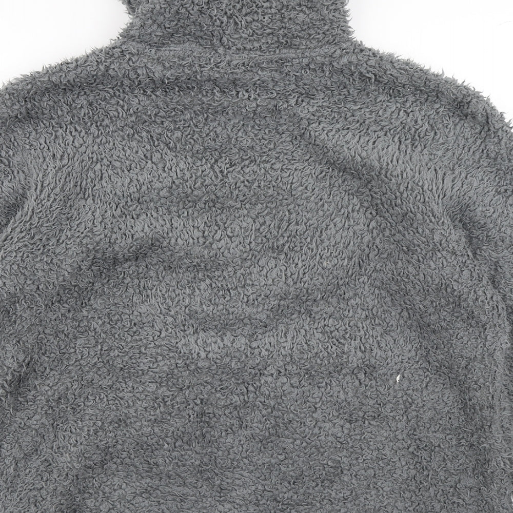 Dunelm Womens Grey  Fleece Pullover Hoodie Size L