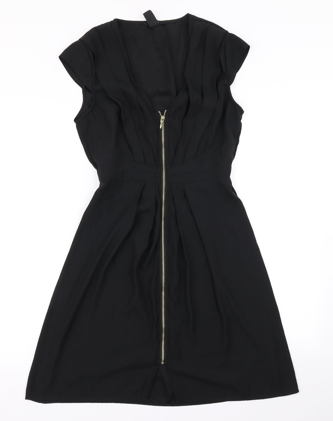 H&M Womens Black   Skater Dress  Size 8