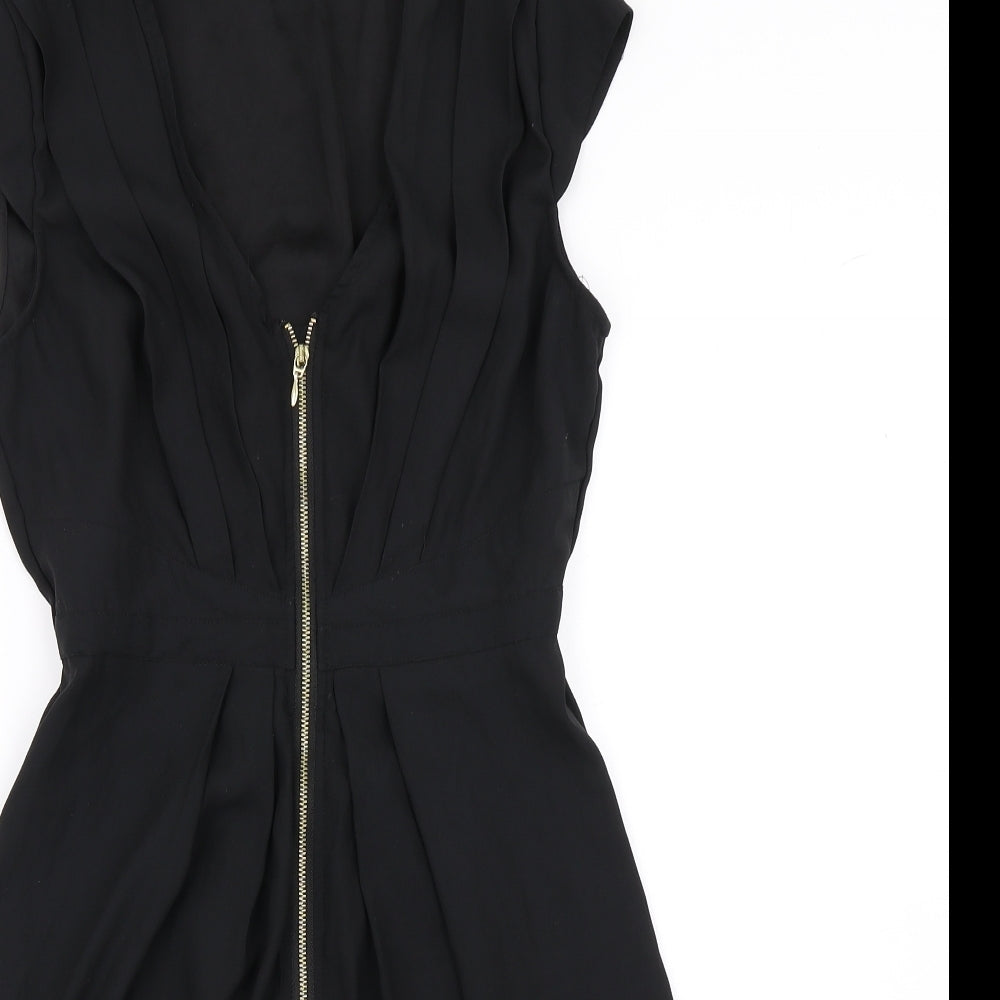 H&M Womens Black   Skater Dress  Size 8