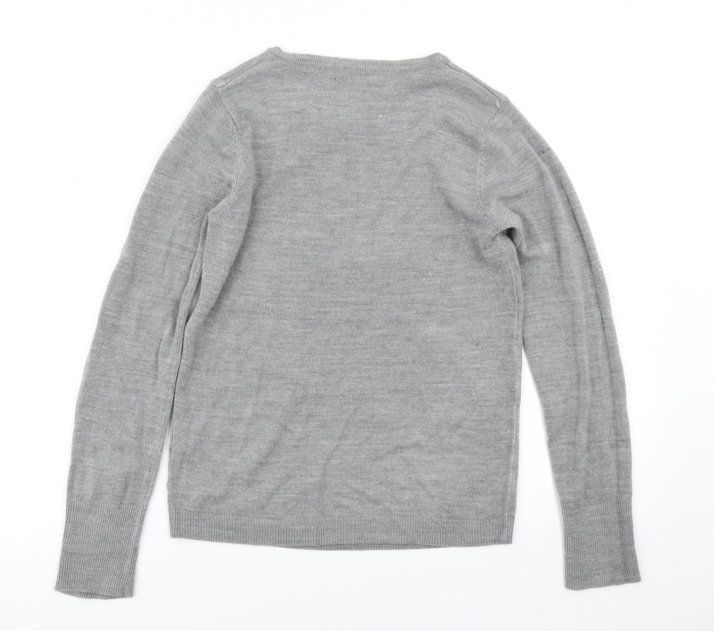 Primark Womens Grey  Knit Pullover Jumper Size 2XS
