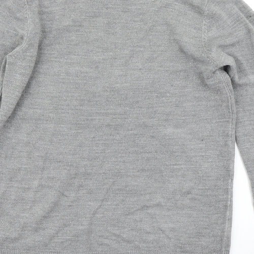 Primark Womens Grey  Knit Pullover Jumper Size 2XS