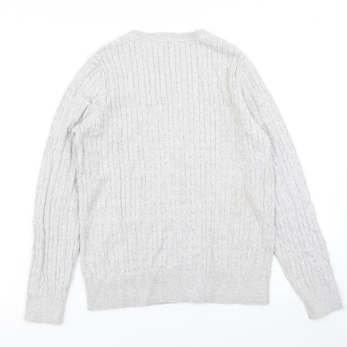 Kim Rogers Womens Grey  Knit Pullover Jumper Size S