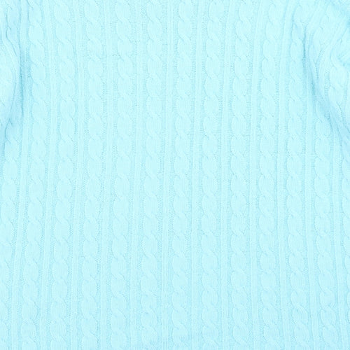 Choice Womens Blue  Knit Pullover Jumper Size S