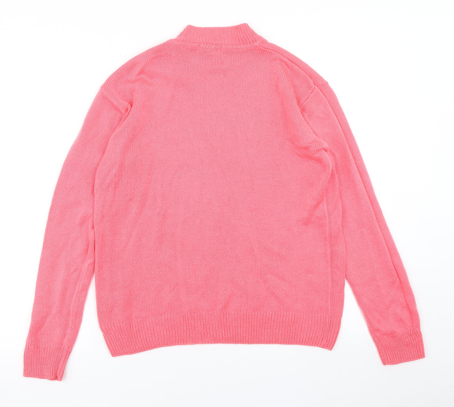 Damart Womens Pink  Knit Pullover Jumper Size 10