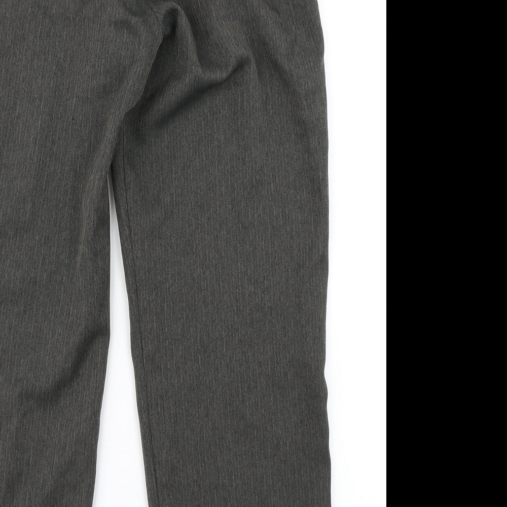 M&S Womens Grey   Dress Pants Trousers Size 10 L25 in