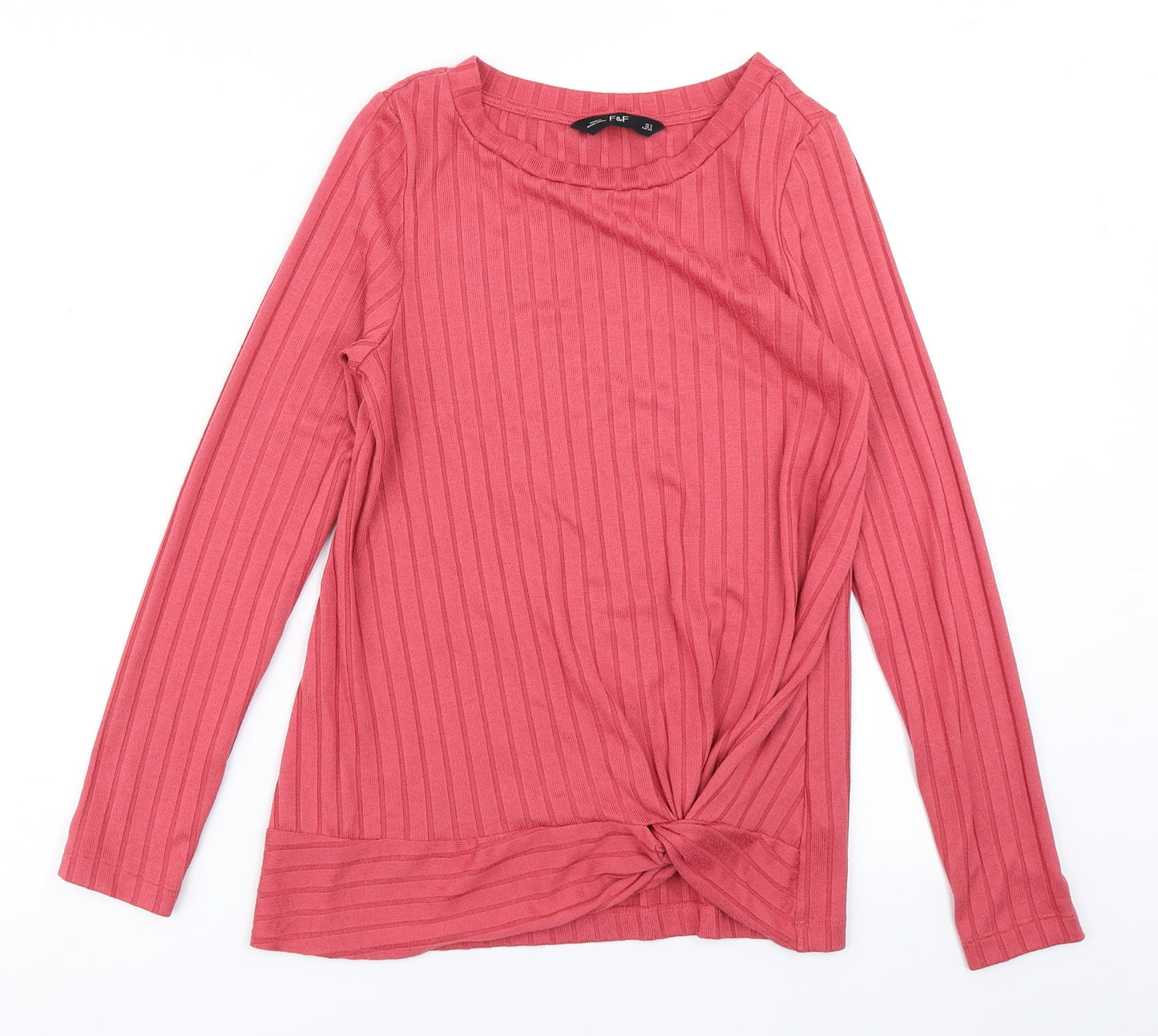 F&F Womens Pink   Basic T-Shirt Size 6