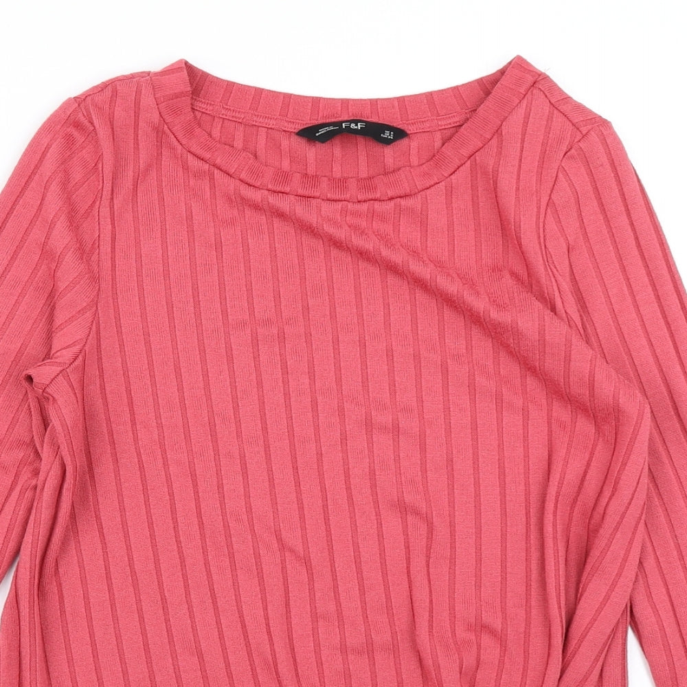 F&F Womens Pink   Basic T-Shirt Size 6